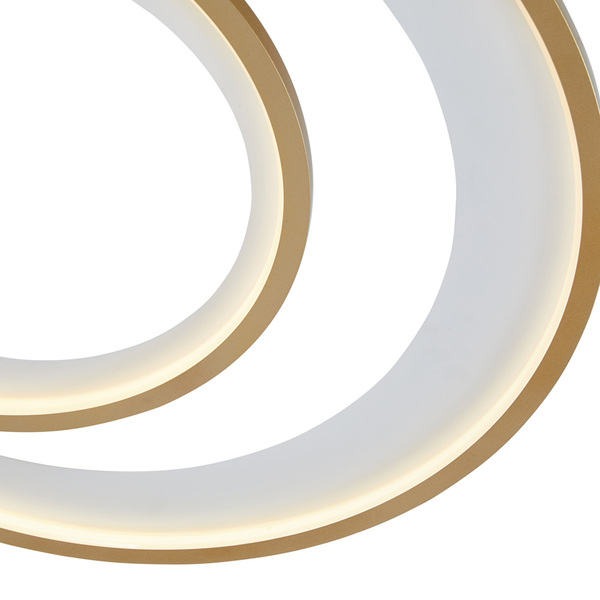 Plafon Nordecor Zahal Duo 2515 Led Bivolt Dourado | Leroy Merlin