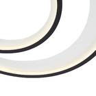 Plafon Nordecor Zahal Duo 2516 Led Bivolt Preto