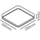 Plafon Opus Hm82826 Led 12w 3000k Bivolt Ip20 Branco 28x28