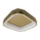 Plafon Otto Led 35w 2700k Ouro Quadrado 50cm St1776