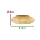 Plafon Ozzy Âmbar 50cm Starlux Lt-002l + 6x Led G9 5w Branco