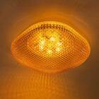 Plafon Ozzy Âmbar 50cm Starlux Lt-002l + 6x Led G9 5w Branco