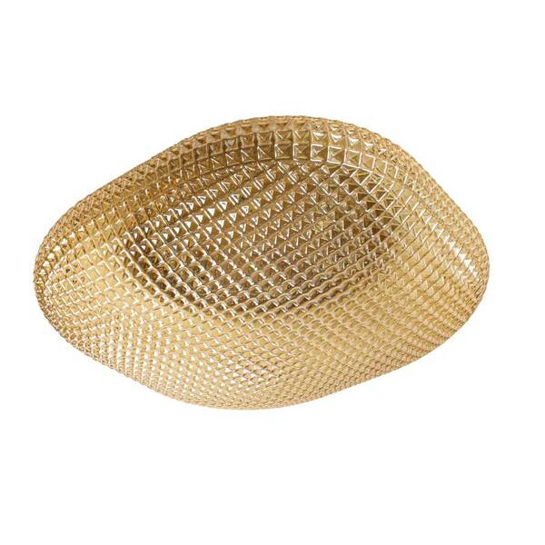 Plafon Ozzy Âmbar 50cm Starlux Lt-002l + 6x Led G9 5w Branco