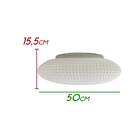 Plafon Ozzy Branco  50cm Starlux Lt-002l + 6x Led G9 5w Branc