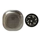 Plafon Ozzy Smoky Metal E Vidro 50cm Starlux Lt-002l St1952