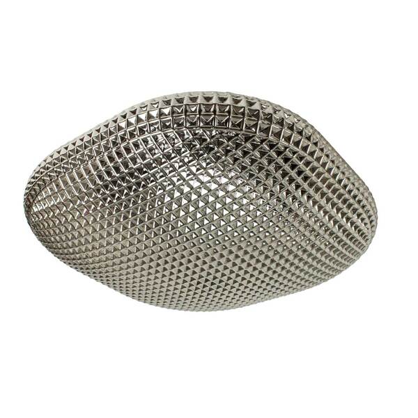 Plafon Ozzy Smoky Metal E Vidro 50cm Starlux Lt-002l St1952