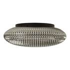 Plafon Ozzy Smoky Metal E Vidro 50cm Starlux Lt-002l St1952