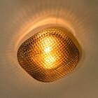 Plafon Ozzy Smoky Metal E Vidro Lt-001s + 2 Led G9 5w Branco