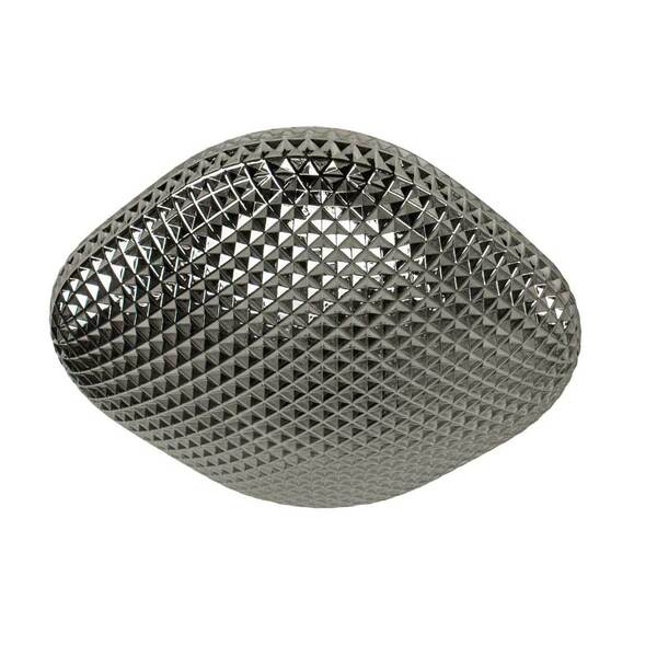 Plafon Ozzy Smoky Metal E Vidro Lt-001s + 2 Led G9 5w Branco