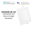 Plafon Painel Quadrado Embutir 24w Inteligente Smart Wi-fi