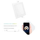 Plafon Painel Quadrado Embutir 24w Inteligente Smart Wi-fi