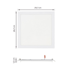 Plafon Painel Quadrado Embutir 24w Inteligente Smart Wi-fi