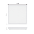 Plafon Painel Quadrado Sobrepor 24w Inteligente Smart Wi-fi