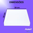 Plafon Painel Quadrado Sobrepor 24w Inteligente Smart Wi-fi A