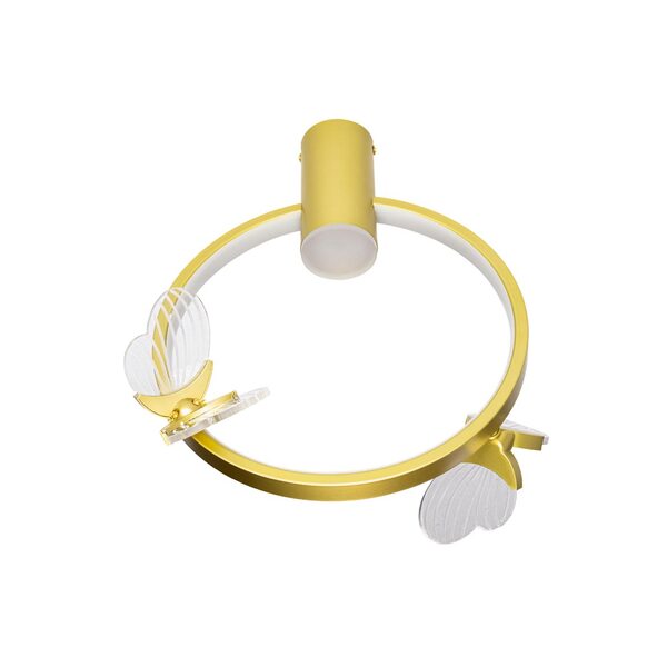 Plafon Papilio Idl018plsmg Ouro Fosco Led 26w 2700k St2706