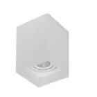 Plafon Par20 Simples Quadrado Branco Em Abs 10,5x10,5x15cm