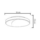 Plafon Para 3 Lâmpadas Redondo 36cm 7652 Jd Molina