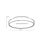 Plafon Para 3 Lâmpadas Redondo 36cm 7652 Jd Molina