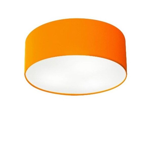 Plafon Para Sala Cilíndrico Sl-3005 Cúpula Cor Laranja