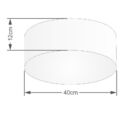 Plafon Para Sala Cilíndrico Sl-3005 Cúpula Cor Preto