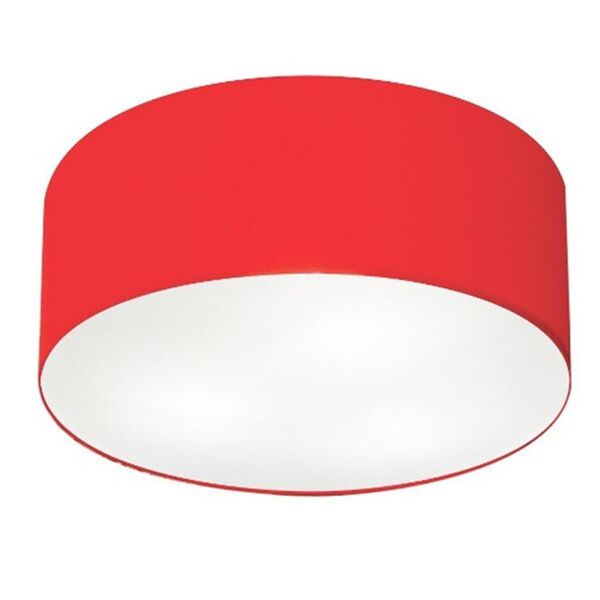 Plafon Para Sala Cilíndrico Sl-3013 Cúpula Cor Vermelho