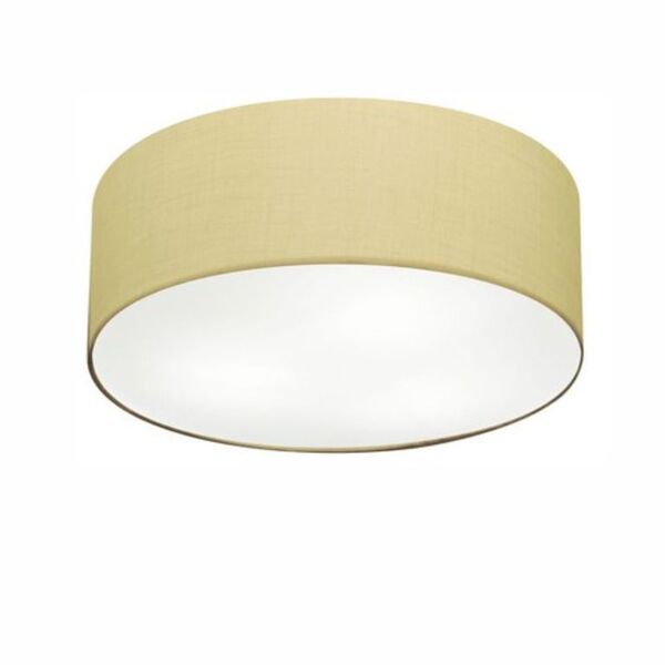 Plafon Para Sala Cilíndrico Sl-3014 Cúpula Cor Algodão Crú