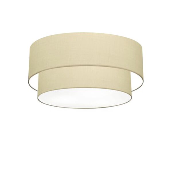 Plafon Para Sala Cilíndrico Sl-3017 Cúpula Cor Algodão Crú