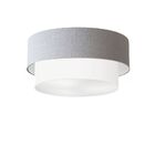 Plafon Para Sala Cilíndrico Sl-3017 Cúpula Cor Rústico Cinza