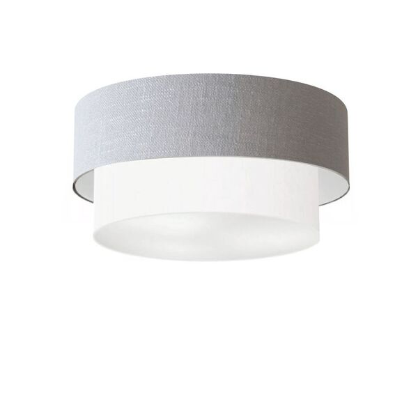 Plafon Para Sala Cilíndrico Sl-3017 Cúpula Cor Rústico Cinza