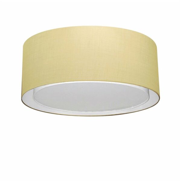 Plafon Para Sala Cilíndrico Sl-3036 Cúpula Cor Algodão Crú
