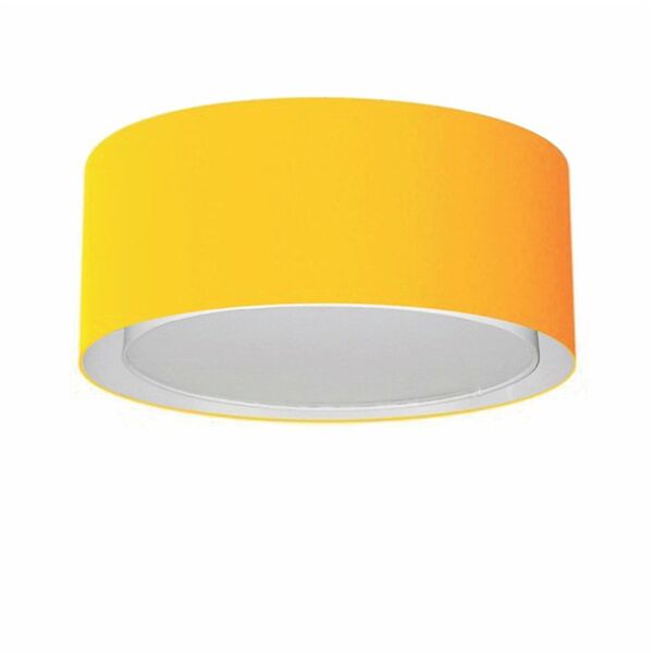 Plafon Para Sala Cilíndrico Sl-3036 Cúpula Cor Laranja
