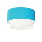 Plafon Para Sala Cilíndrico Sl-3045 Cúpula Cor Azul Turquesa