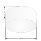 Plafon Para Sala Cilíndrico Sl-3048 Cúpula Cor Branco