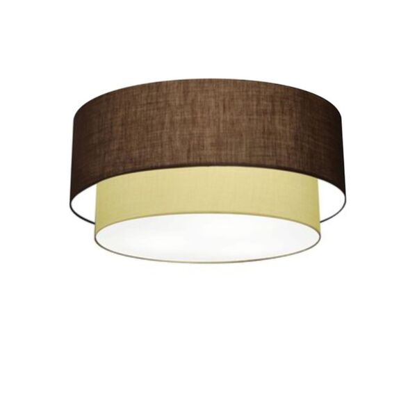 Plafon Para Sala Cilíndrico Sl-3062 Cúpula Cor Café Bege