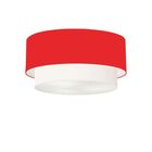 Plafon Para Sala Cilíndrico Sl-3062 Cúpula Cor Vermelho Branco