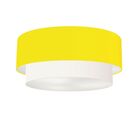 Plafon Para Sala Cilíndrico Sl-3063 Cúpula Cor Amarelo Branco