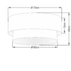 Plafon Para Sala Cilíndrico Sl-3064 Cúpula Cor Azul Marinho B