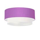 Plafon Para Sala Cilíndrico Sl-3064 Cúpula Cor Lilás Branco