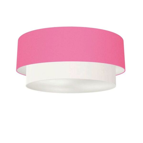 Plafon Para Sala Cilíndrico Sl-3064 Cúpula Cor Rosa Bebê Bran