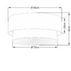 Plafon Para Sala Cilíndrico Sl-3065 Cúpula Cor Branco