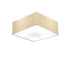 Plafon Para Sala Quadrado Sl-3001 Cúpula Cor Algodão Crú