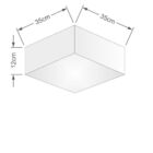 Plafon Para Sala Quadrado Sl-3001 Cúpula Cor Preto