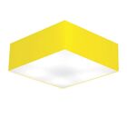 Plafon Para Sala Quadrado Sl-3002 Cúpula Cor Amarelo