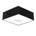 Plafon Para Sala Quadrado Sl-3002 Cúpula Cor Preto