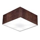 Plafon Para Sala Quadrado Sl-3012 Cúpula Cor Café