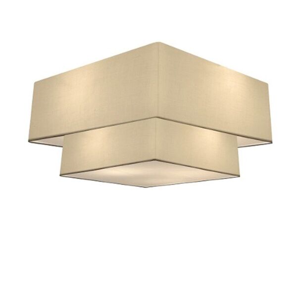 Plafon Para Sala Quadrado Sl-3022 Cúpula Cor Algodão Crú