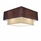 Plafon Para Sala Quadrado Sl-3022 Cúpula Cor Café Bege