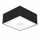 Plafon Para Sala Quadrado Sl-3039 Cúpula Cor Preto