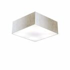Plafon Para Sala Quadrado Sl-3050 Cúpula Cor Linho Bege