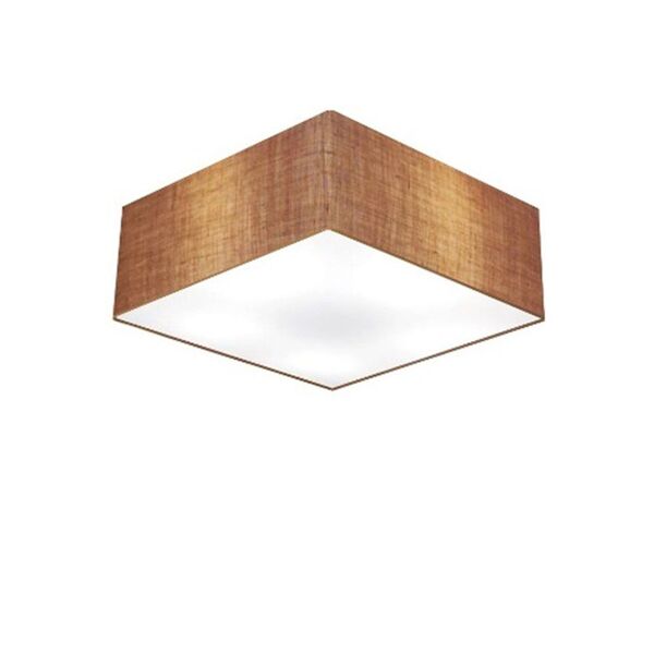 Plafon Para Sala Quadrado Sl-3050 Cúpula Cor Palha